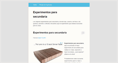 Desktop Screenshot of experimentosparasecundaria.com