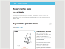 Tablet Screenshot of experimentosparasecundaria.com